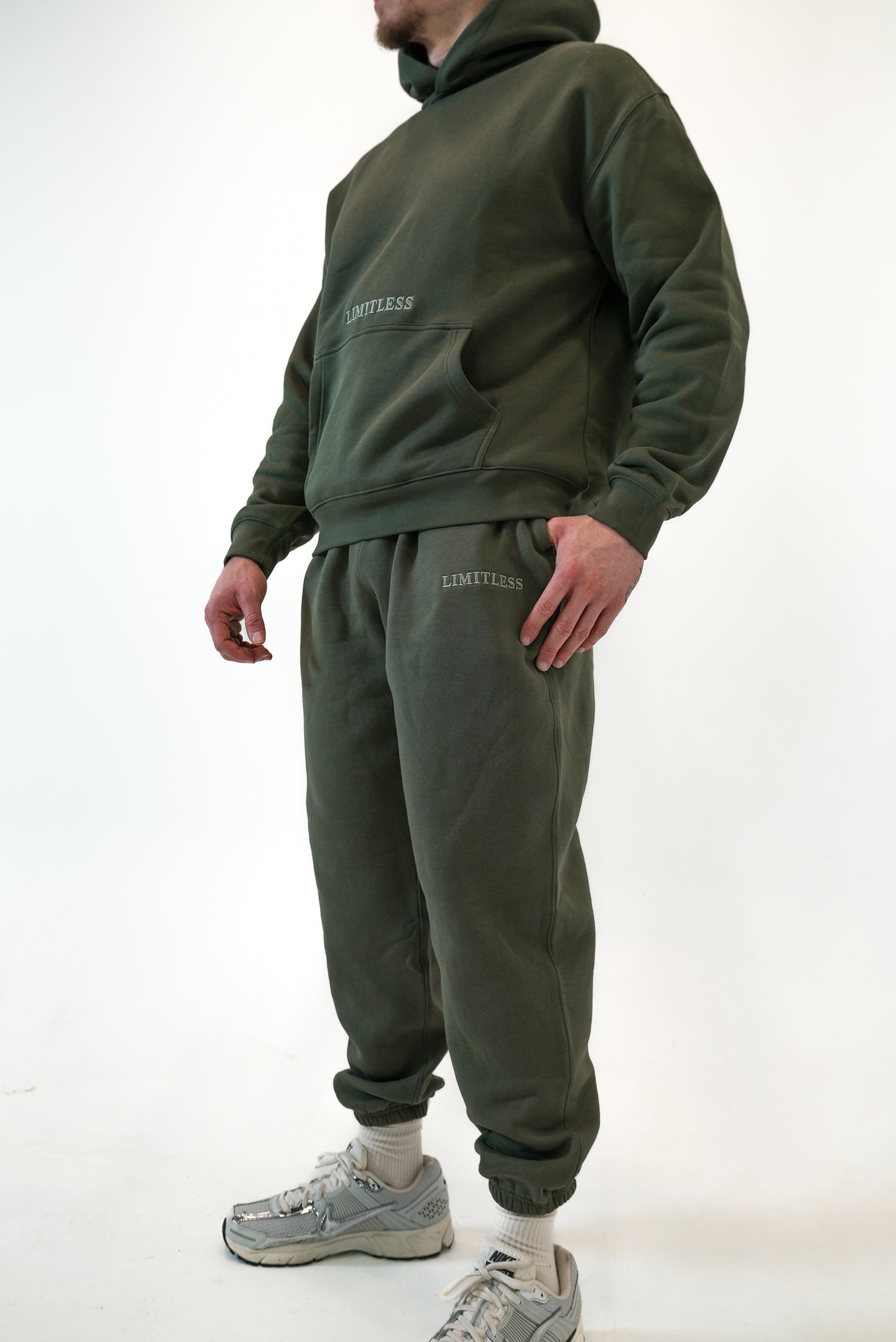 Monochromatic Cuffed Sweatpants