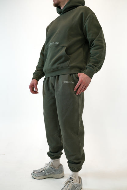 Monochromatic Cuffed Sweatpants