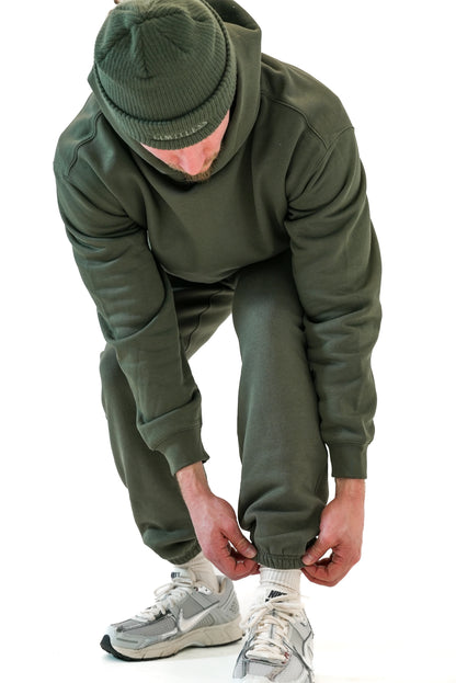 Monochromatic Cuffed Sweatpants